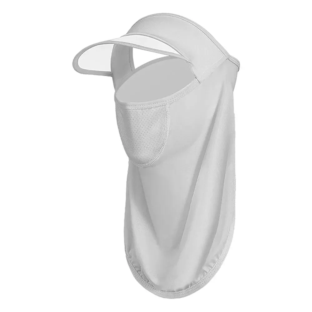 Outdoor Cycling Ice Silk Sunscreen Mask Men Women Riding UV Protect Neckline Sun Proof Mask Summer Face Cover With Brim