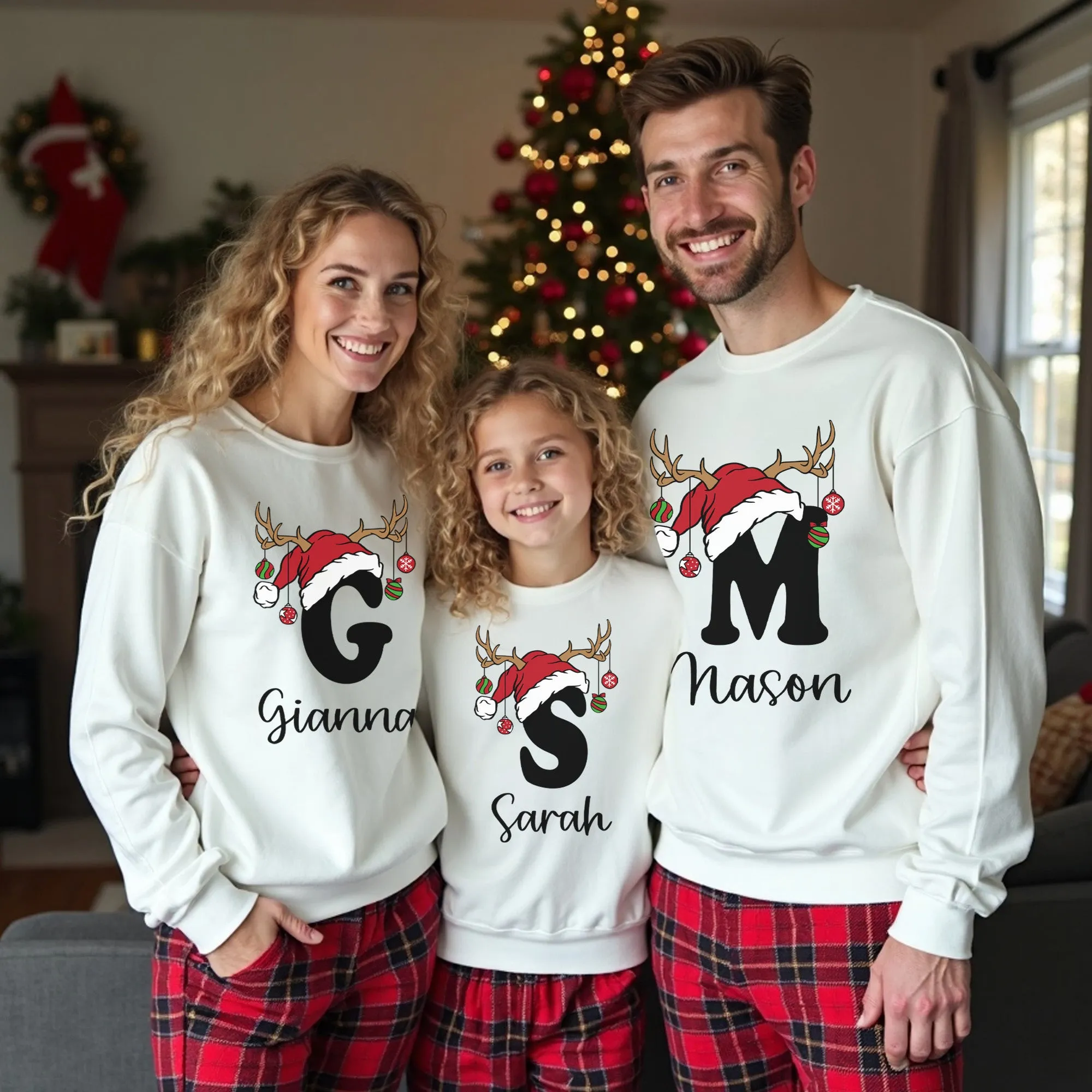 Personalized Matching Family Christmas Sweaters for the Holidays
