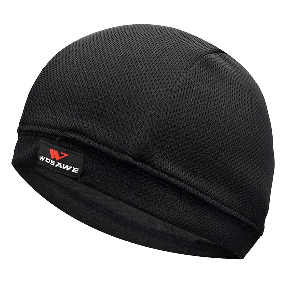 Quick Dry Cycling Cap Breathable gear Bicycle Motorcycle Helmet Sweat Inner Cap Summer Racing Hat Headwear Skull Beanie