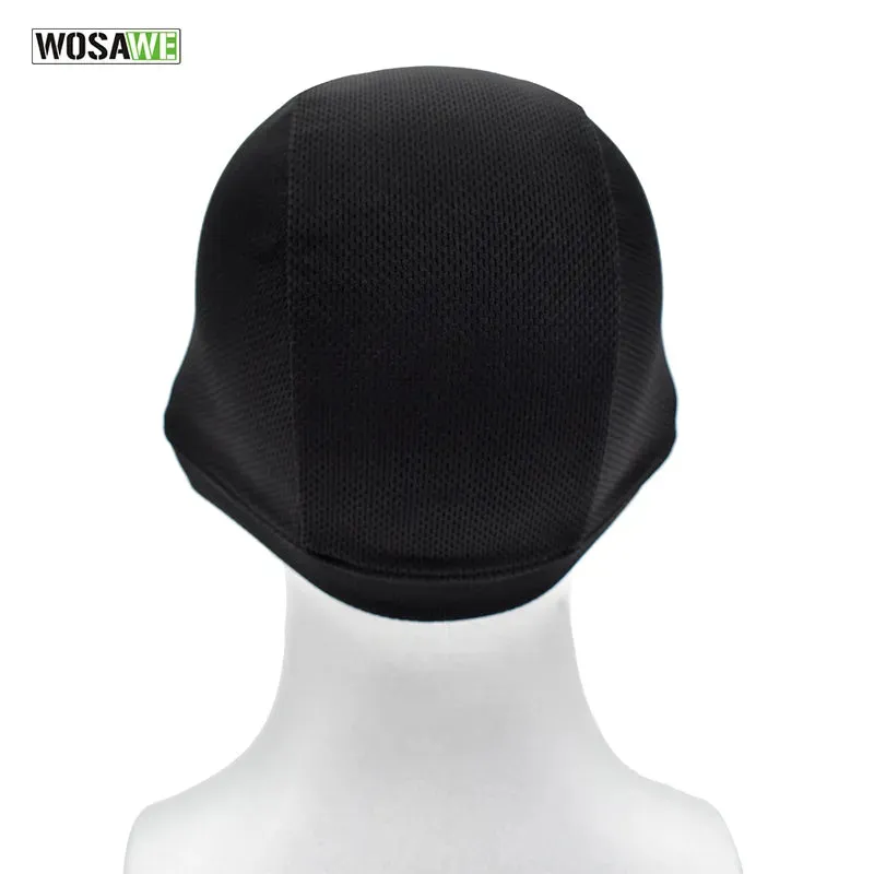 Quick Dry Cycling Cap Breathable gear Bicycle Motorcycle Helmet Sweat Inner Cap Summer Racing Hat Headwear Skull Beanie