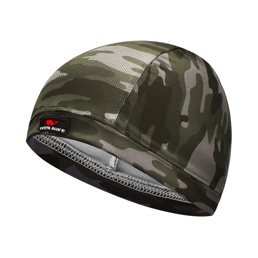 Quick Dry Cycling Cap Breathable gear Bicycle Motorcycle Helmet Sweat Inner Cap Summer Racing Hat Headwear Skull Beanie