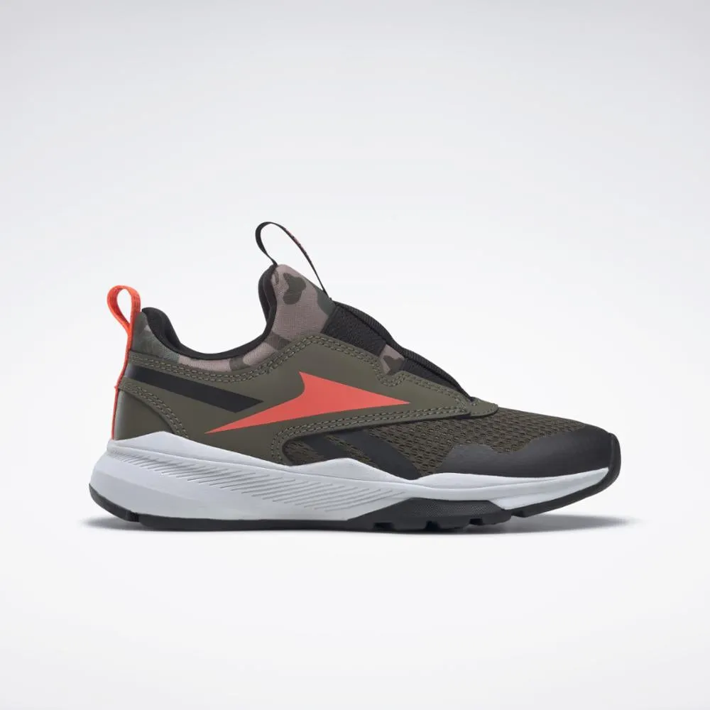 Reebok Footwear Kids Reebok XT Sprinter Slip-On Shoes - Pre-School ARMGRN/CBLACK/ORGFLA