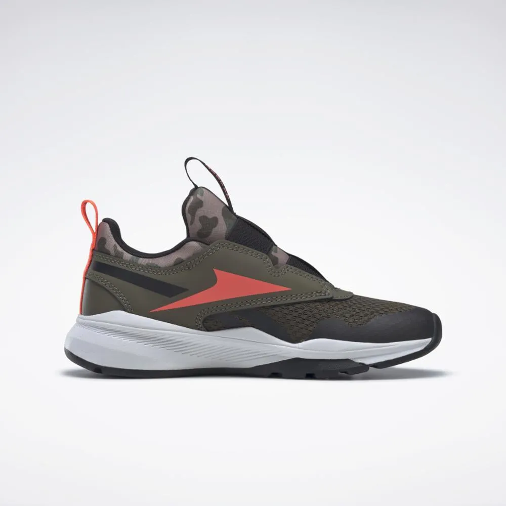 Reebok Footwear Kids Reebok XT Sprinter Slip-On Shoes - Pre-School ARMGRN/CBLACK/ORGFLA