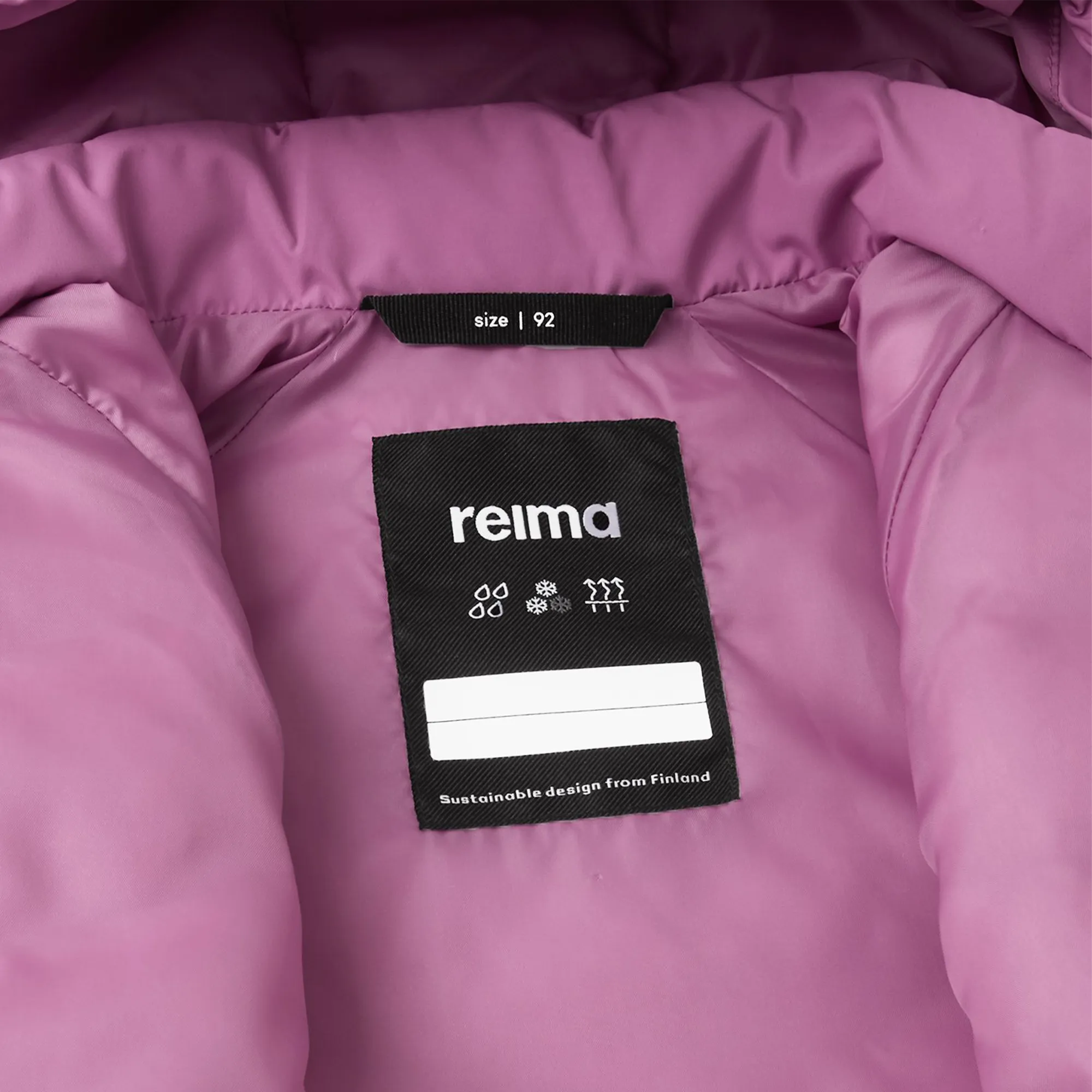 Reima Toddlers' Kupponen Down Jacket - Mauve Pink