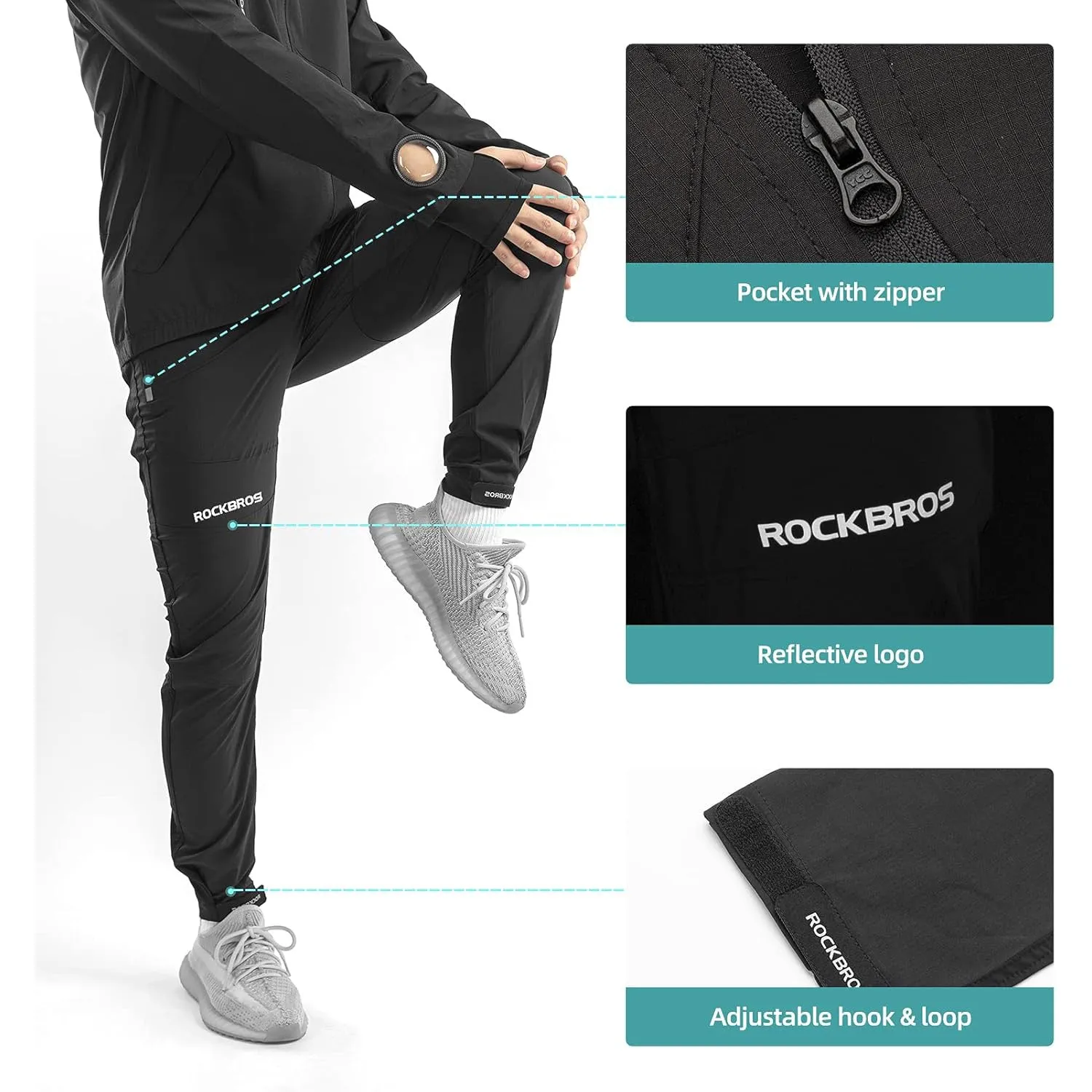 ROCKBROS Men's Breathable Cycling Clothing Set for Summer and Autumn