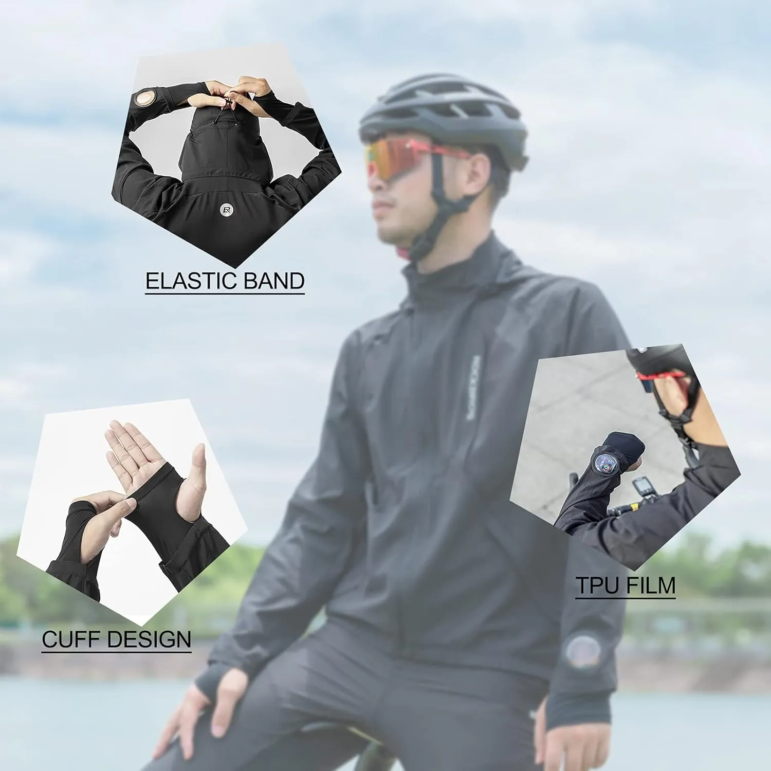 ROCKBROS Men's Breathable Cycling Clothing Set for Summer and Autumn