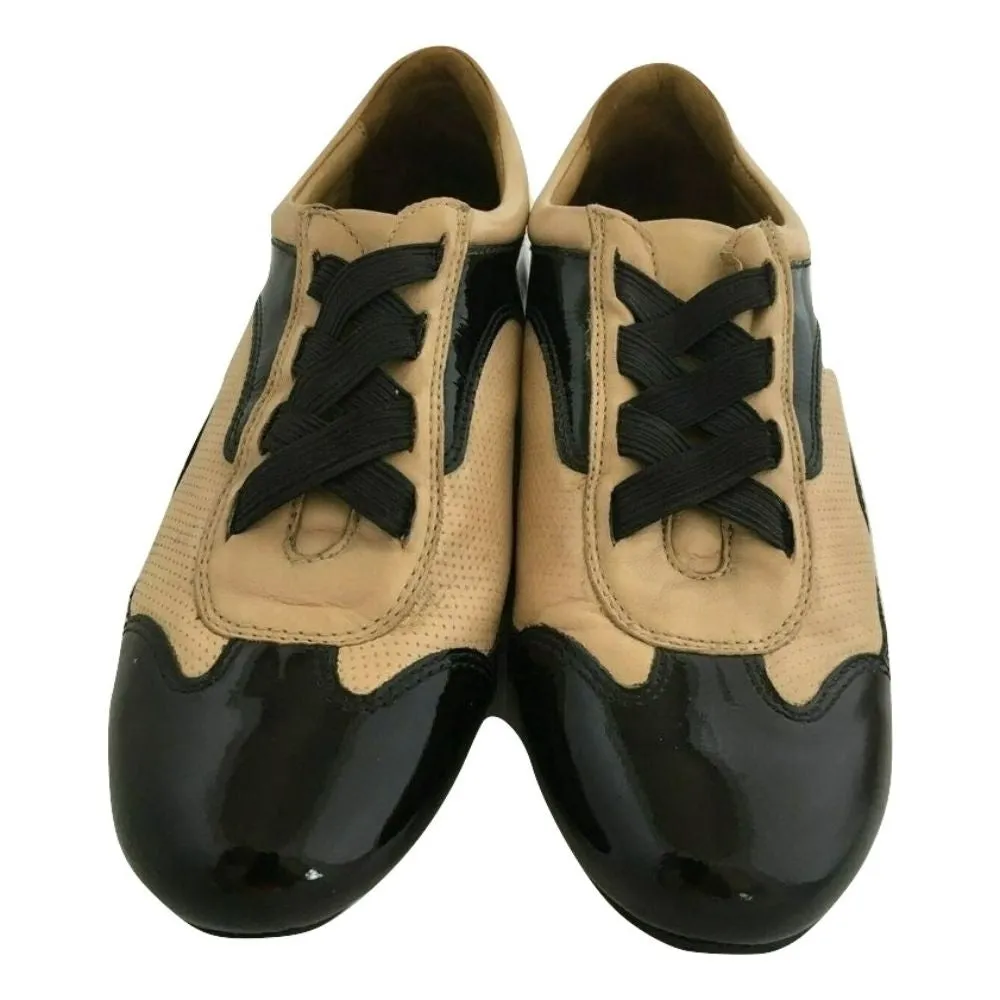 Saachi Black Pat Robert Zur Flat Sneakers