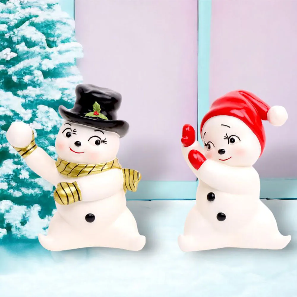 Set/2 Retro Snow Kids Playing - NEW 2024 by December Diamonds