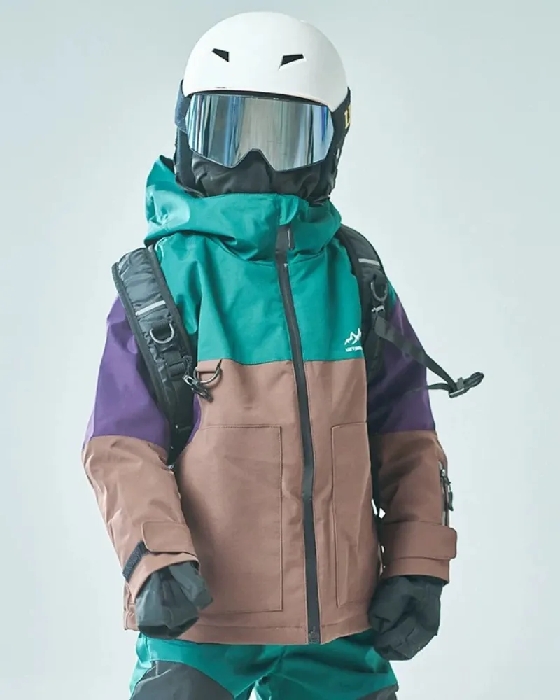 Ski Wear Outdoor Waterproof Jacket&Bibs Kids Snow Suit (Single Unit Available)