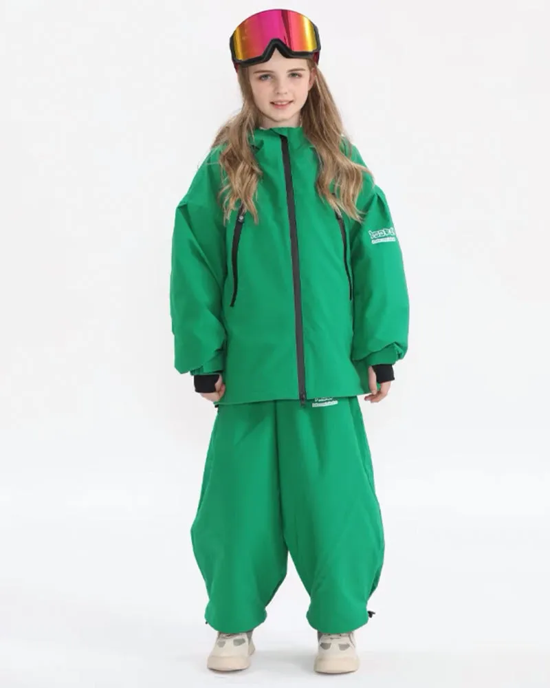 Ski Wear Waterproof Rabbit Ears Kids Snow Suit