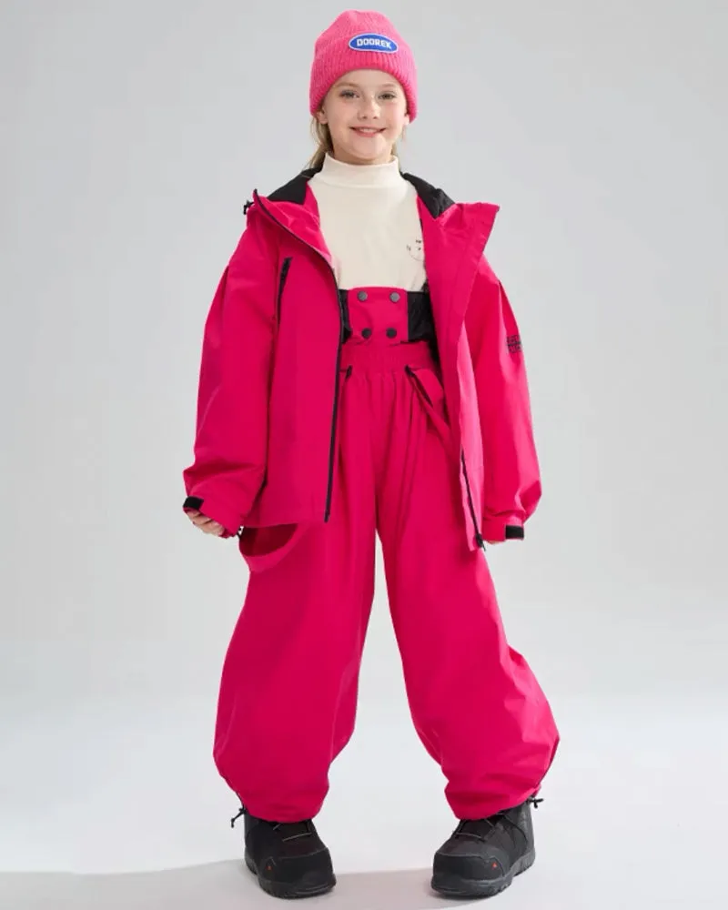 Ski Wear Waterproof Rabbit Ears Kids Snow Suit