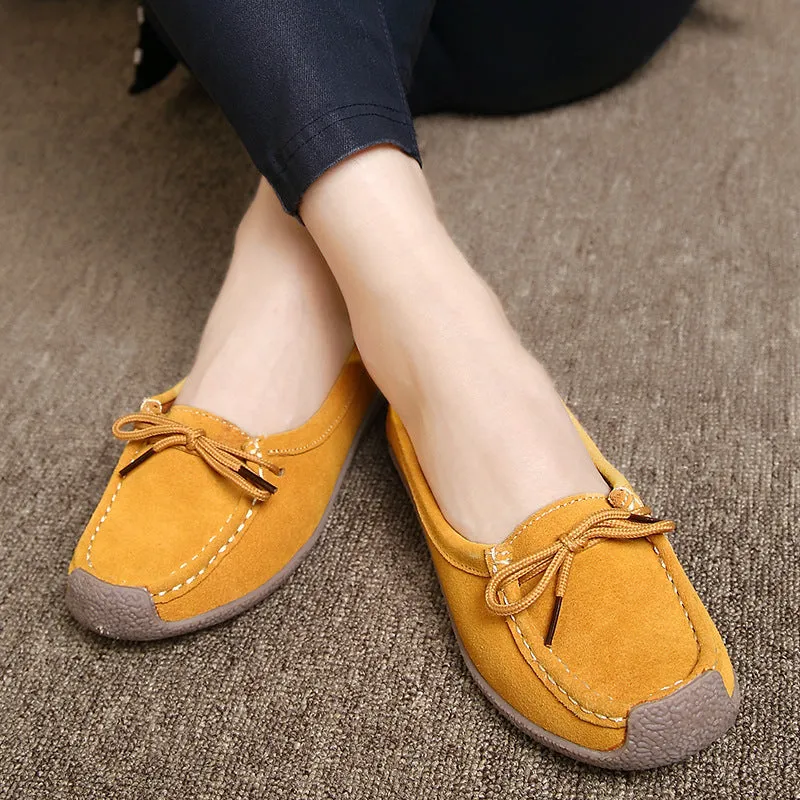 Soft Sole Lace Up Comportable Casual Flats