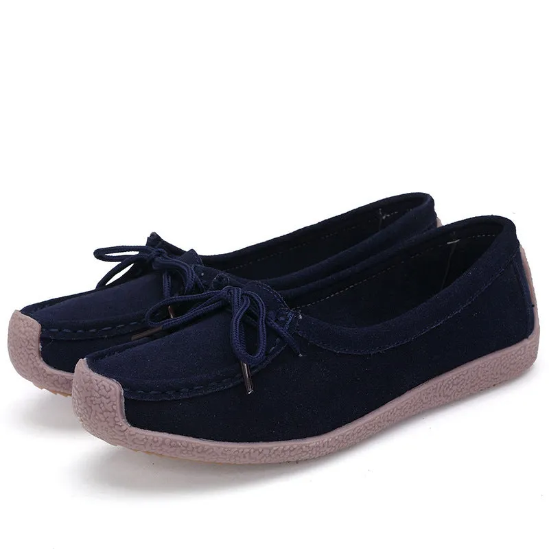 Soft Sole Lace Up Comportable Casual Flats