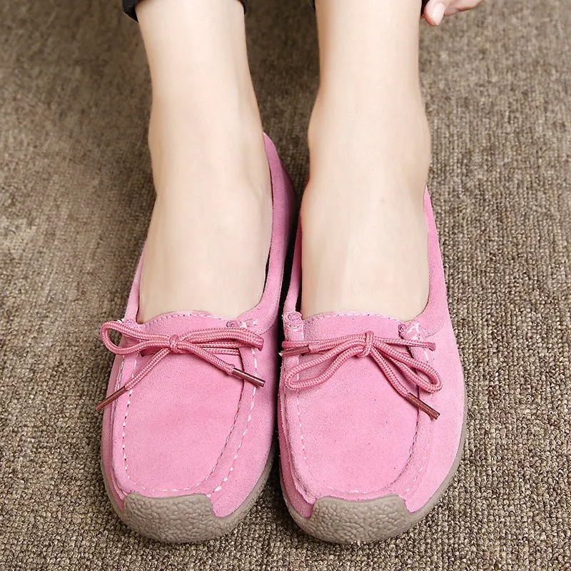 Soft Sole Lace Up Comportable Casual Flats