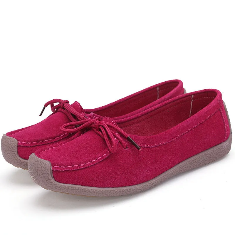 Soft Sole Lace Up Comportable Casual Flats