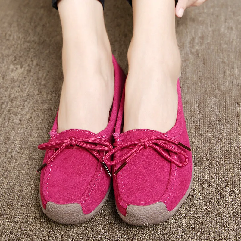 Soft Sole Lace Up Comportable Casual Flats