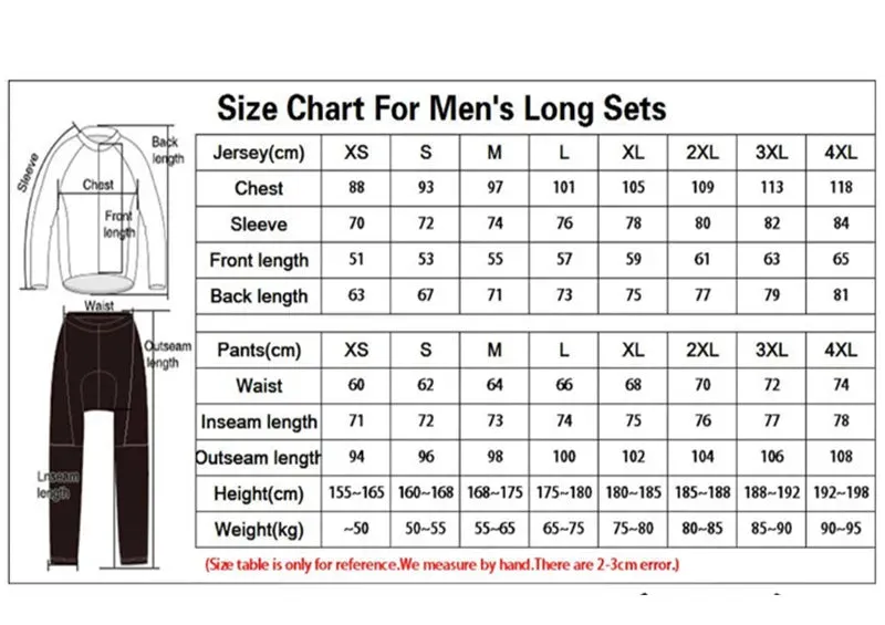 Spring/Autumn Men's Long Sleeve Bike Breathable Cycling Jersey Race Bicycle Comfortable Clothes Quick Dry