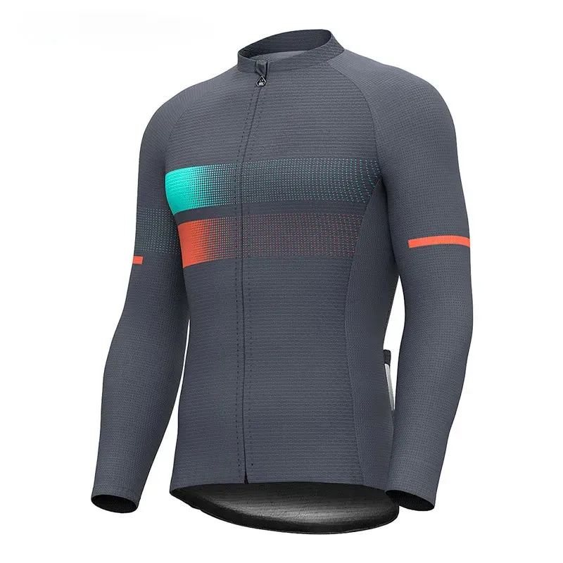 Summer Cycling Long-sleeved Breathable Cycling Clothing Top Men's Thin Long-sleeved Cycling Jersey