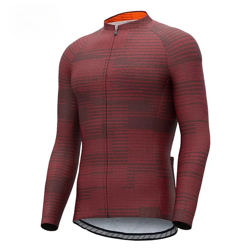 Summer Cycling Long-sleeved Breathable Cycling Clothing Top Men's Thin Long-sleeved Cycling Jersey