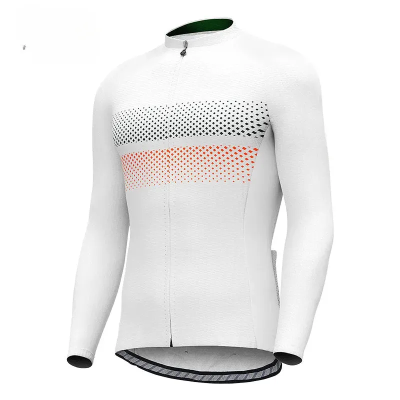 Summer Cycling Long-sleeved Breathable Cycling Clothing Top Men's Thin Long-sleeved Cycling Jersey