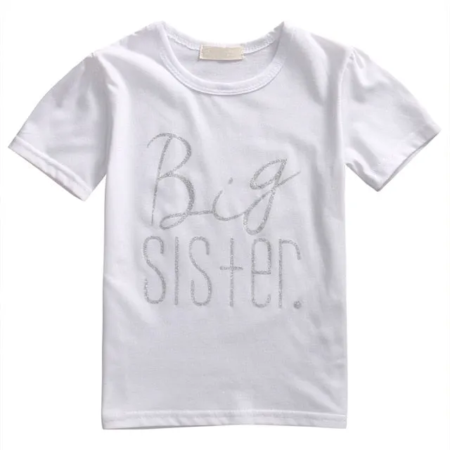 Summer New Casual Baby Letter Family Matching Sister-Brother