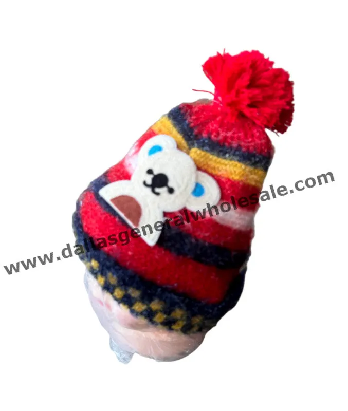 Toddler Bear Fur Beanie Hats Wholesale