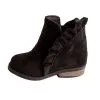 Toddler Black Boots with Ruffles