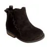 Toddler Black Boots with Ruffles