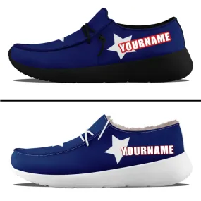 Unique Gift,Personalized Patriotic Canvas Slip-On Sneakers, Custom USA Flag Design Loafer Shoes, Buy One Get One Gift,ZH-240202305-5bb