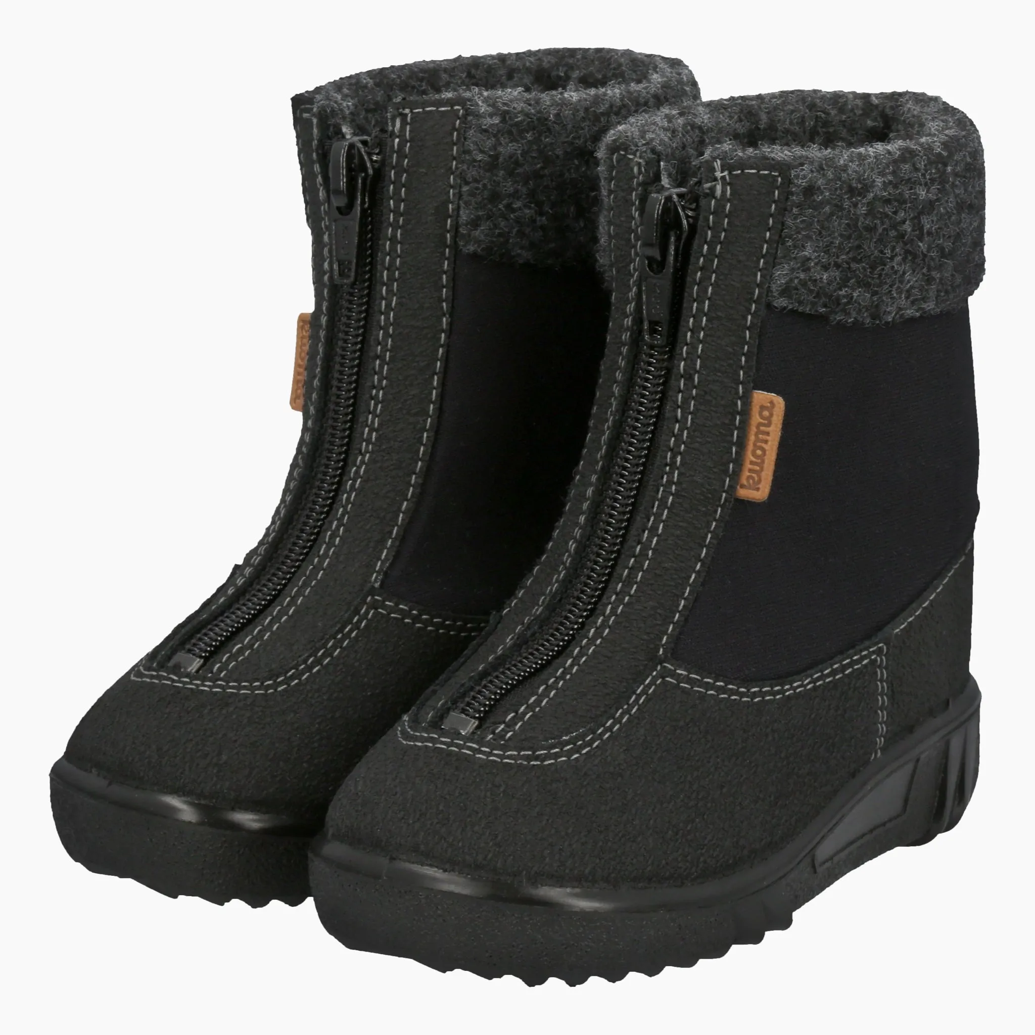 Winter boots Baby high fleececollar, Black