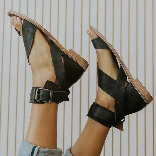 Women'S Flat Roman Sandals 71700360C