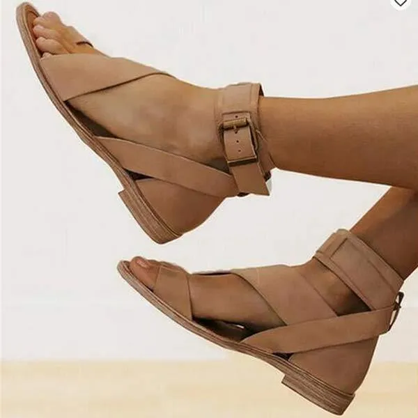 Women'S Flat Roman Sandals 71700360C