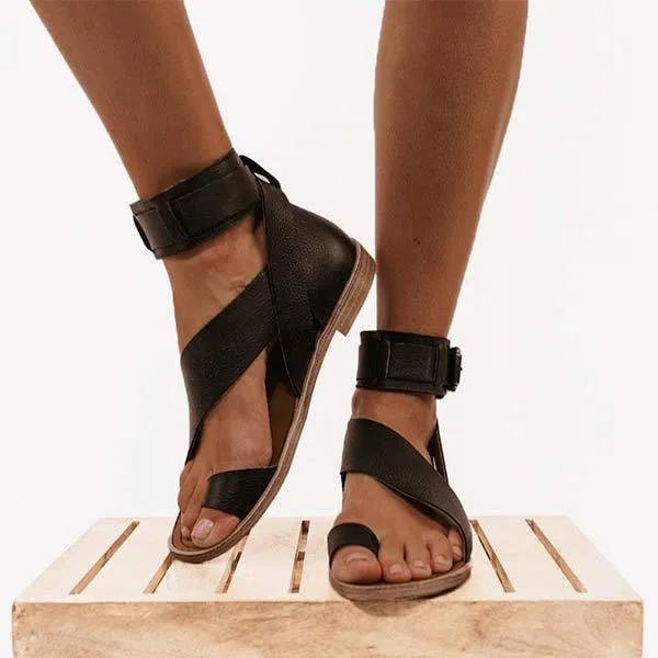 Women'S Flat Roman Sandals 71700360C