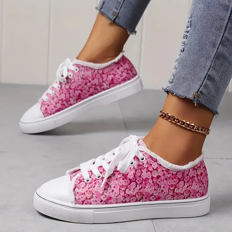 Women's Floral Print Canvas Shoes