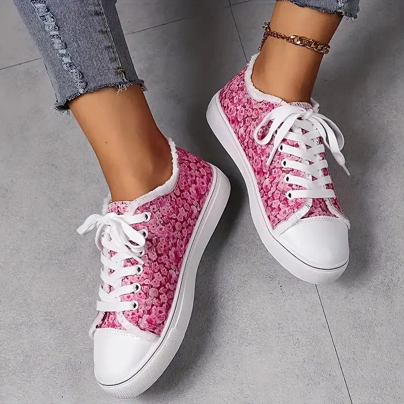 Women's Floral Print Canvas Shoes