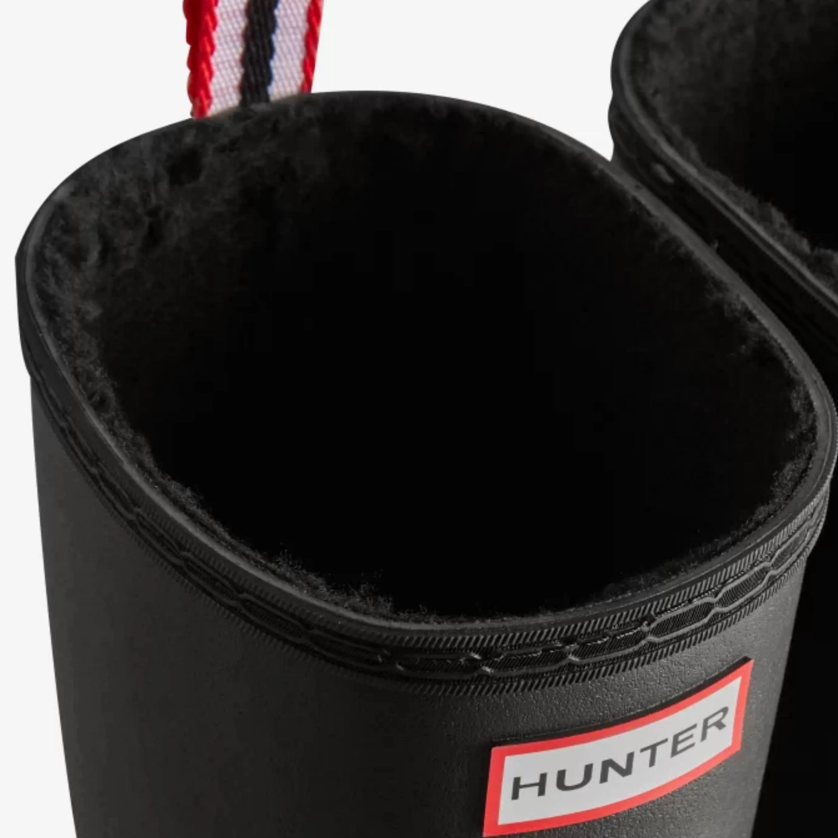 Women's Play Vegan Shearling Insulated Tall Rain Boot (Black)