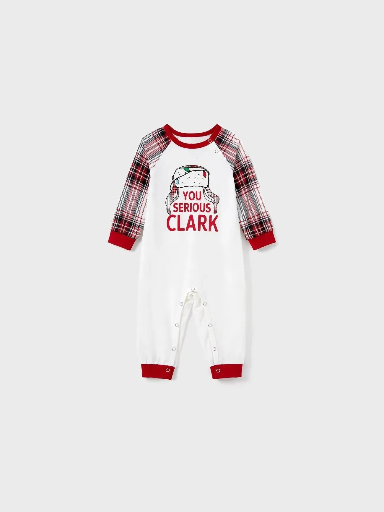 You Serious Clark Text Printed Family Matching Pajama Set